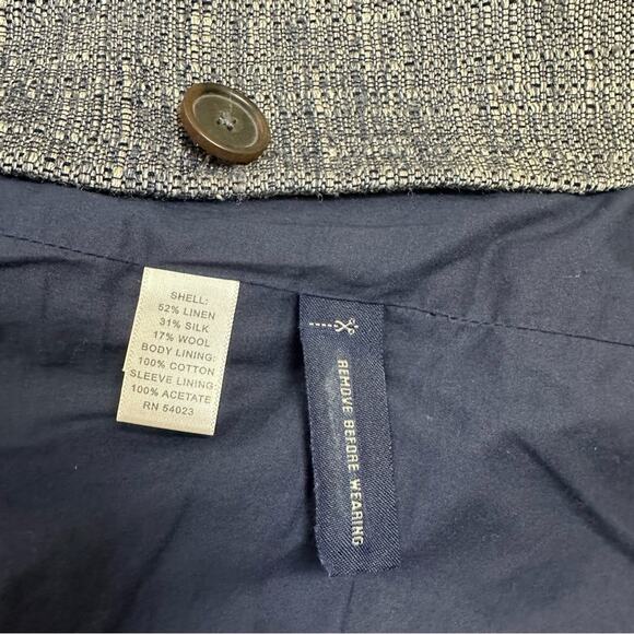 Banana Republic Women’s Tweed Blazer - Size M - Linen, Silk, Wool Blend - Picture 7 of 11